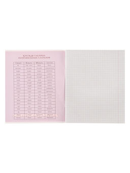 Цена за 15 шт. Тетрадь предметная, 36 листов в клетку, Calligrata «MonoTone. Английский язык», серые листы