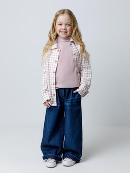 КР 302674/розовый лед джемпер (водолазка) для дев