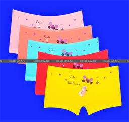 Цена за 5 шт. Трусы для девочек Турция арт. 179347 (116426, 179392, 179949) шортиками 4 (6-7 лет) - For you фото 3