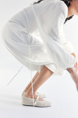 Vestido en tejido doble de algodon con lazada - H&m фото 2