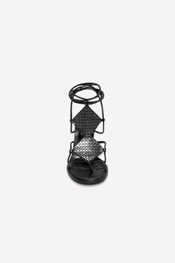 STRAPPY LEATHER SANDALS WITH STUDS LUDOVIC DE SAINT SERNIN x ZARA  фото 5