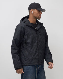 Куртка спортивная мужская весна осень черного цвета 25470Ch - Mtforce фото 8