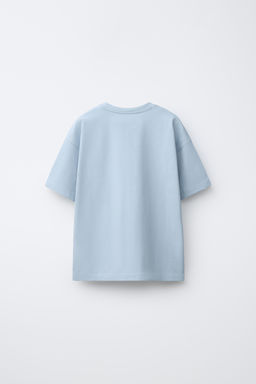 CAMISETA HEAVY WEIGHT TEXTO / Azul cielo - Zara фото 5