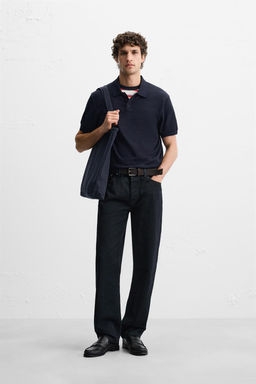 KNIT COTTON - SILK POLO SHIRT - Zara фото 25