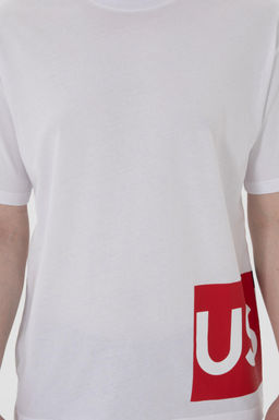 Erkek Bisiklet Yaka Beyaz Ti__rt Sepette S_rpriz _ndirim - U.s. polo assn фото 6