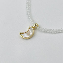 Бусы-Чокер из Горного хрусталя и Жемчуга с перламутровой подвеской - Радуга самоцветов фото 5