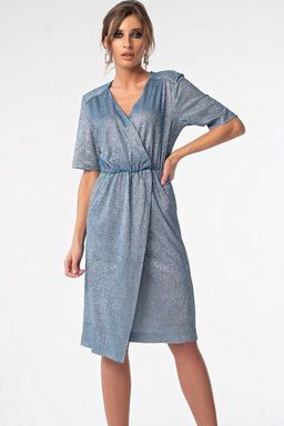 Платье из ткани с напылением - Fly фото 5