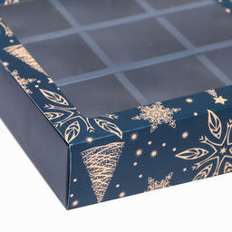 Коробка под 9 конфет новогодняя Праздничное волшебство, 13.5?13.5?3.5 см - UPAK LAND фото 9