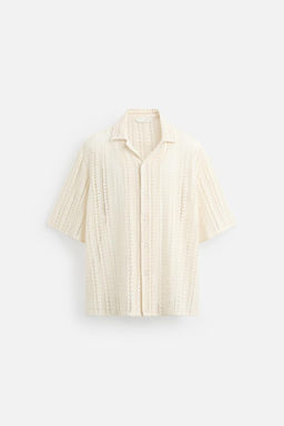 CROCHET TEXTURED SHIRT - Zara фото 8