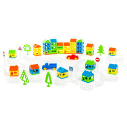 Конструктор Построй свой город (92 элемента) (в пакете) - Полесье фото 2