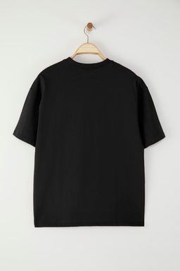 TRENDYOL MAN Mavi Oversize/Genis Kesim Nak?s Detayl? %100 Pamuk T-Shirt TMNSS25TS00199 - Trendyolmilla фото 8