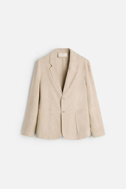 SUEDE LEATHER BLAZER - Zara фото 10