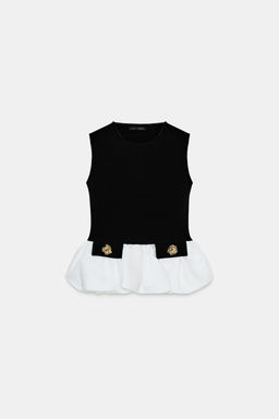 CONTRAST STRETCH TOP - Zara фото 4