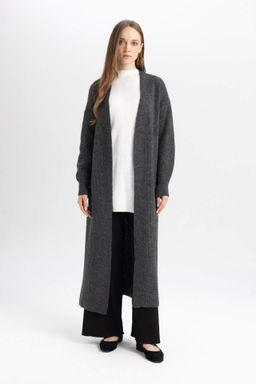 Regular Fit Basic Duz Uzun Triko H?rka - Defacto фото 2
