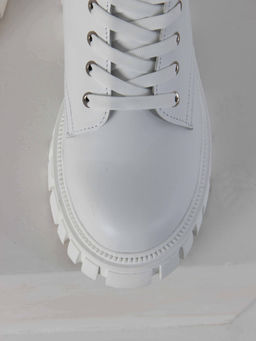 Ботинки 329.21153w. белые/Шерсть