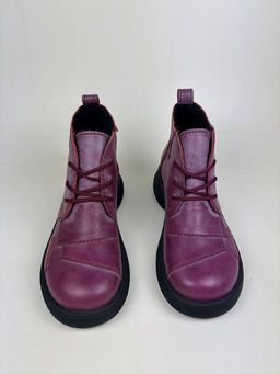 Ботинки 305.927bl.Вакса бордовый+черный R