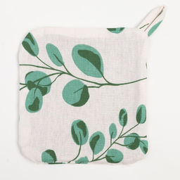 Набор кухонный Доляна «Эвкалипт»: варежка 20×27 см, прихватка 19×19 см, 100% хлопок