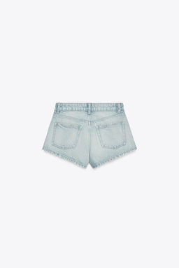 MID-WAIST TRF MINI DENIM SHORTS - Zara фото 4