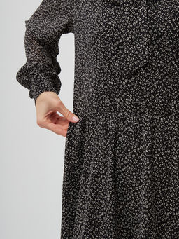 Платье шифон резинка+галстук