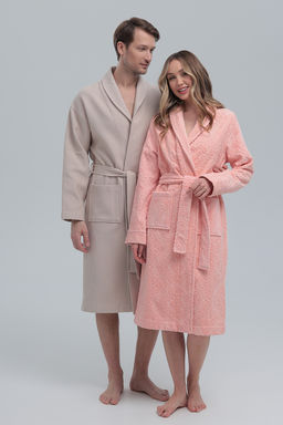 Халат жаккардовый стриженный (велюр) односторонний женский - Vladi collection фото 15