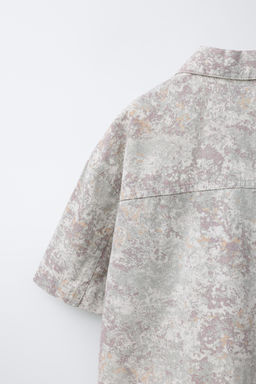 CAMISA SARGA ESTAMPADA / Crudo - Zara фото 6