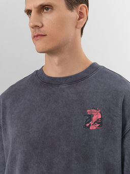 Футболка мужская серая с надписью Brave year - Mark formelle фото 4