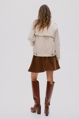 Chaqueta de sarga con cuello camisero - H&m фото 6