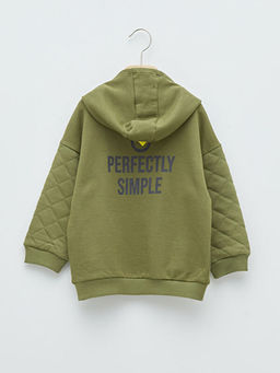 Uzun Kollu Bask?l? Erkek Bebek Hoodie - Waikiki фото 2