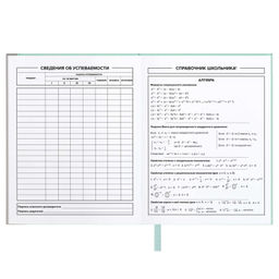 Дневник школьный арт. 68760 / 15 ПЛОНЖЕ МЯТНЫЙ