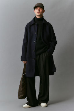 Abrigo sobretodo en mezcla de lana Regular Fit - H&m фото 3