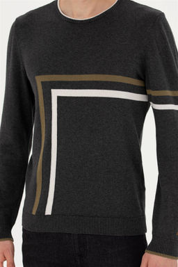 Мужской свитер антрацитового меланжа - U.s. polo assn фото 6