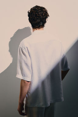 Camisa resort de lino Relaxed Fit - H&m фото 3