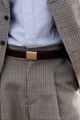 LIMITED EDITION CHECK WOOL SUIT TROUSERS - Zara фото 4
