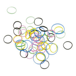 Dewal Beauty Резинки для волос мини цветные DBR20, силикон, 50 шт. фото 2