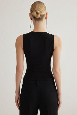 Trendyolmilla Siyah Drape Detayl? Orme Bustiyer TPRSS25BZ00023  фото 5