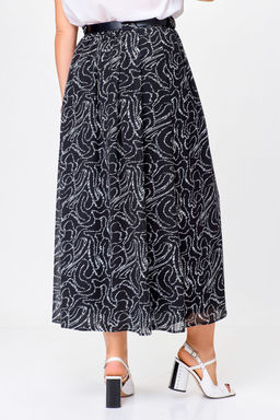 Блуза Swallow 803.2 черный+серебряный узор фото 180