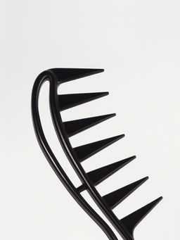 Цена за 3 шт. Расчёска для кудрявых волос, 18.5×5 см, чёрная