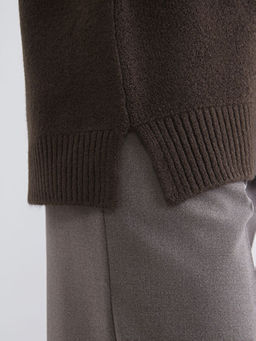 V Yaka Kad?n Triko Kazak