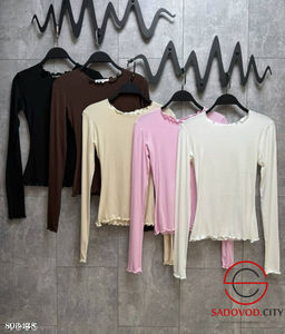 Трикотажный лонгслив с волнообразными краями - Bruno фото 20