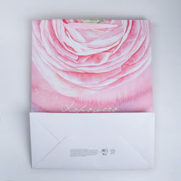 Пакет ламинированный вертикальный Ласковые лепестки, XL 40 49 19 см - Дарите счастье фото 4