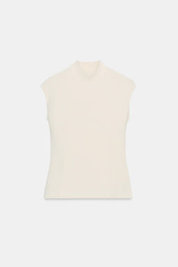 TOP SOFT CUELLO ALTO / Blanco roto - Zara фото 6