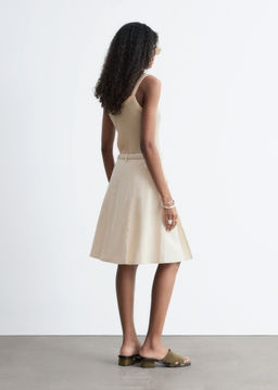 Falda midi plisada de algod?n - H&m фото 8