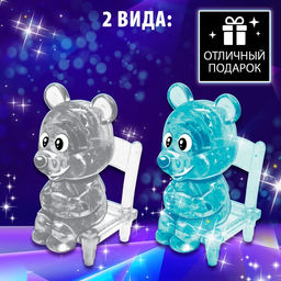 3D пазл Мышка, кристаллический, 14 деталей, цвета МИКС - Zabiaka фото 8