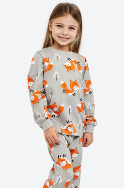 Хлопковая пижама для девочки Happyfox