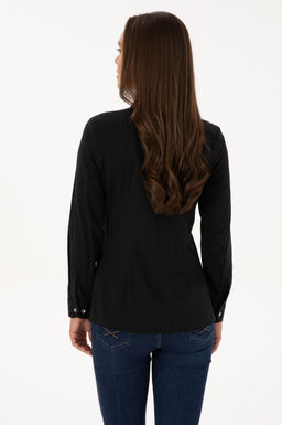 Kad_n Siyah Uzun Kollu Basic G_mlek - U.s. polo assn фото 5