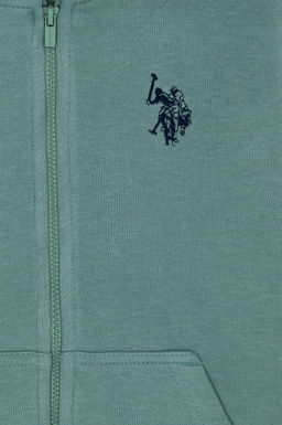 Erkek _ocuk Mint Basic Kap__onlu Sweatshirt