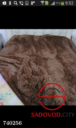 Плед пушистый на кровать