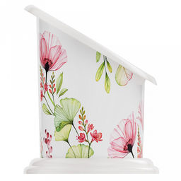 Подставка для столовых приборов пластмассовая Маки 16х13х16см, 4-хсекционная (Россия) - Домашняя Мода фото 6