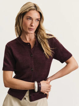 Вязаный кардиган с коротким рукавом / Zarina