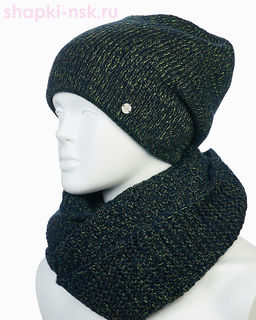 55400-1 Комплект женский (колпак+снуд) (56-58)